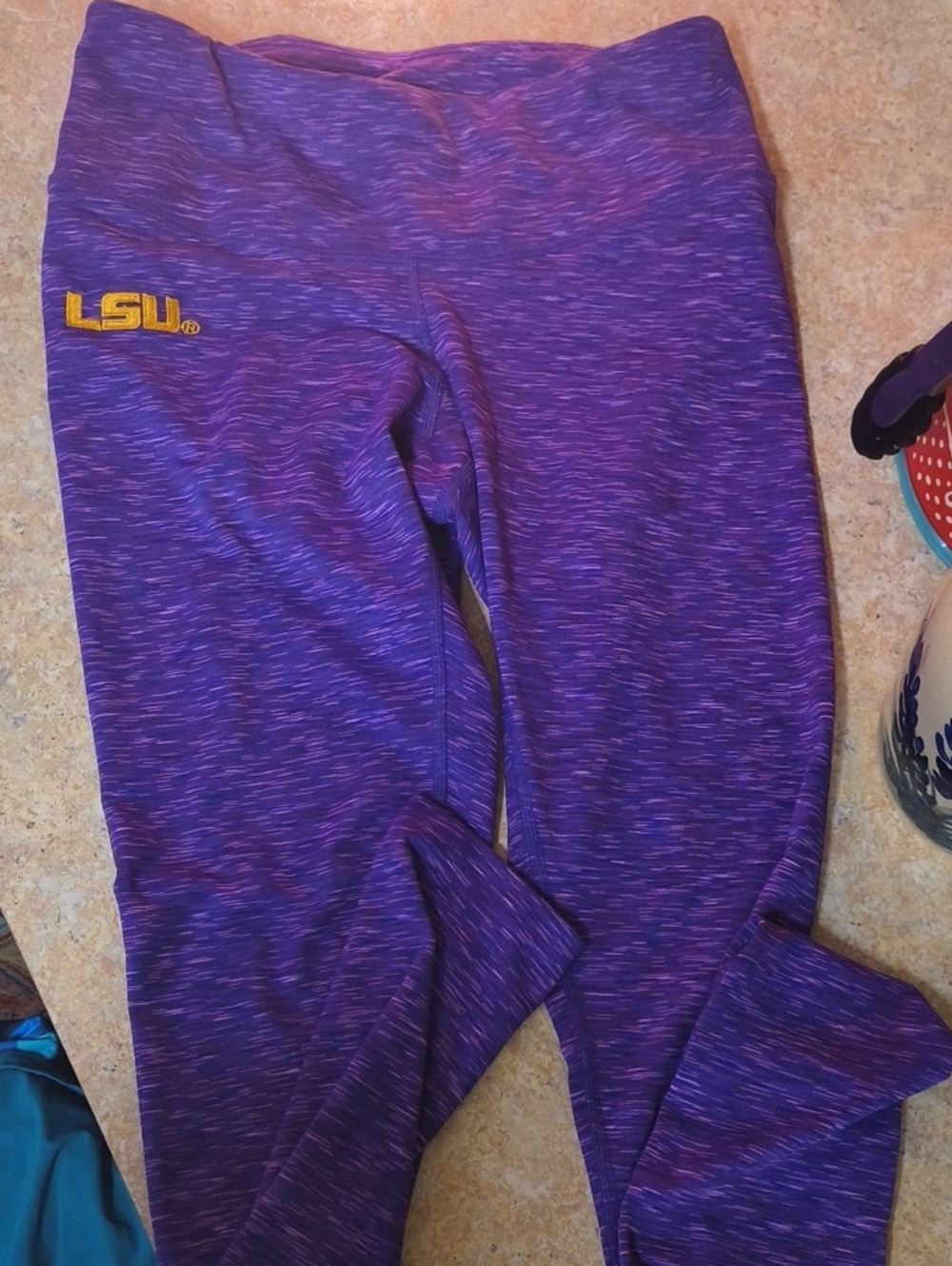 Woman's Size Small Zoozatz Leggings With Lsu GUC.